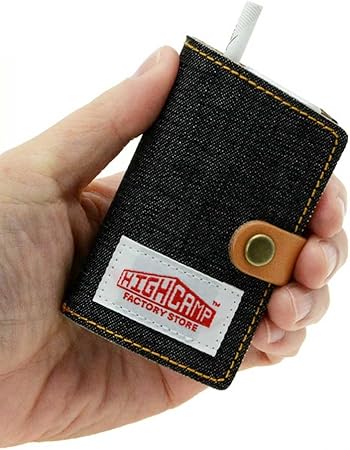 Amazon Co Jp Highcamp ハイキャンプ Glo グロー ケース 本革 栃木レザー デニム ブラック ハンドメイド カバー レザー グローケース Gloケース ドラッグストア
