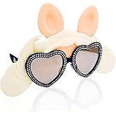 Sun-Staches Official Muppets Sunglasses | Kermit, Miss Piggy or Animal Costume Accessory Mask | UV 400 | One Size Fits Most