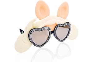 Sun-Staches Official Muppets Sunglasses | Kermit, Miss Piggy or Animal Costume Accessory Mask | UV 400 | One Size Fits Most