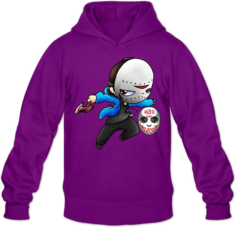 Men's H2O Delirious Mask Hoodies Purple L (8608324206812