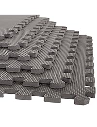 Stalwart - Alfombrilla de espuma para suelo, acolchado de espuma EVA entrelazado, Paquete de 6