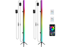 YEESITE 2Pack DJ Light Bars with Stand - 39" RGB Light Bar - Smart APP & Remote Control - Music Sync Timer Setting - Multiple Placement Options Suitable for Party Events Stage Gaming Living Room Decor