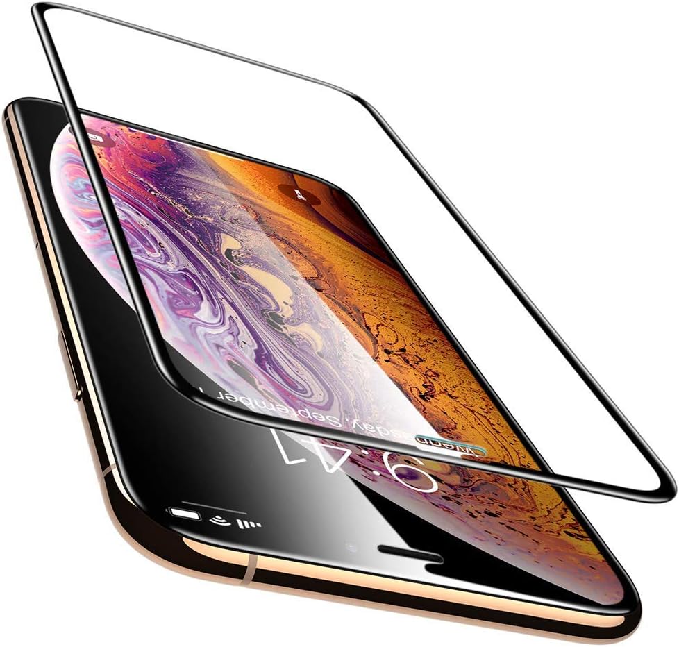 Aeidess Tempered Glass for Apple iPhone Xs/X-Edge to Edge Full Screen Coverage (Pack of 2)
