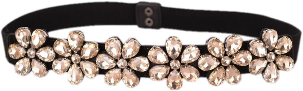 Women Stretchy Cinch Bowknot Wide Belt for Girls Lady Solid Color Clip On