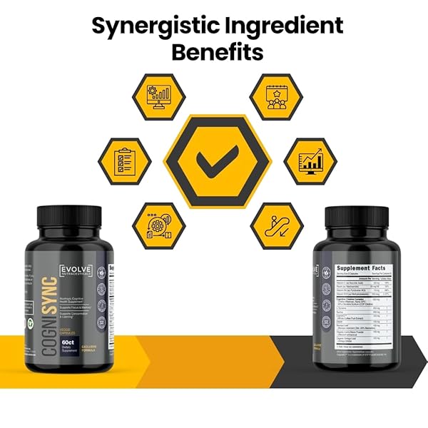 COGNISYNC NOOTROPIC BRAIN HEALTH SUPPLEMENT 60CT, 12 POWERFUL INGREDIENTS, LION’S MANE, ALPHA-GPC, COGNITIVE ENHANCEMENT, BRAIN FOG SUPPORT, MEMORY SUPPORT, SMART DRUG ALTERNATIVE
