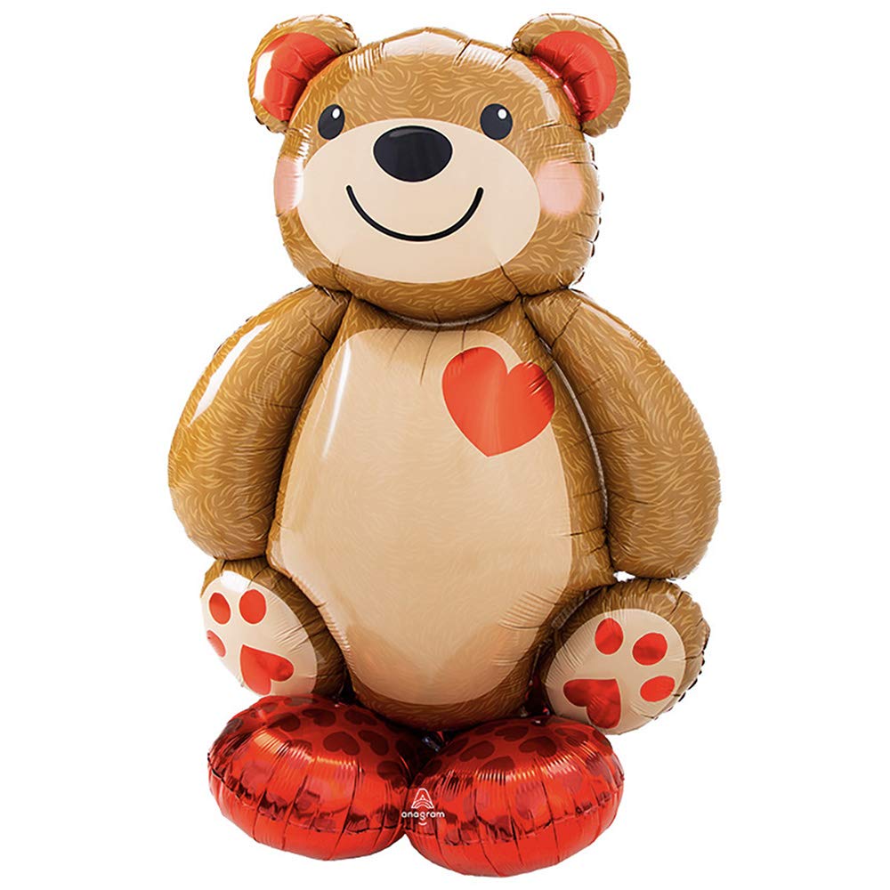 amscan 4237311 - Airloonz: Big Cuddly Teddy Foil Balloon P70 (34"/86Cmx 48"/121Cm)