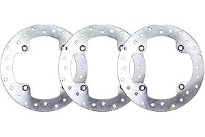 Vanlison 3 Pack Front Rear Brake Rotor Discs Compatible with Can Am ATV UTV Outlander Renegade Commander Maverick 1000 850 80