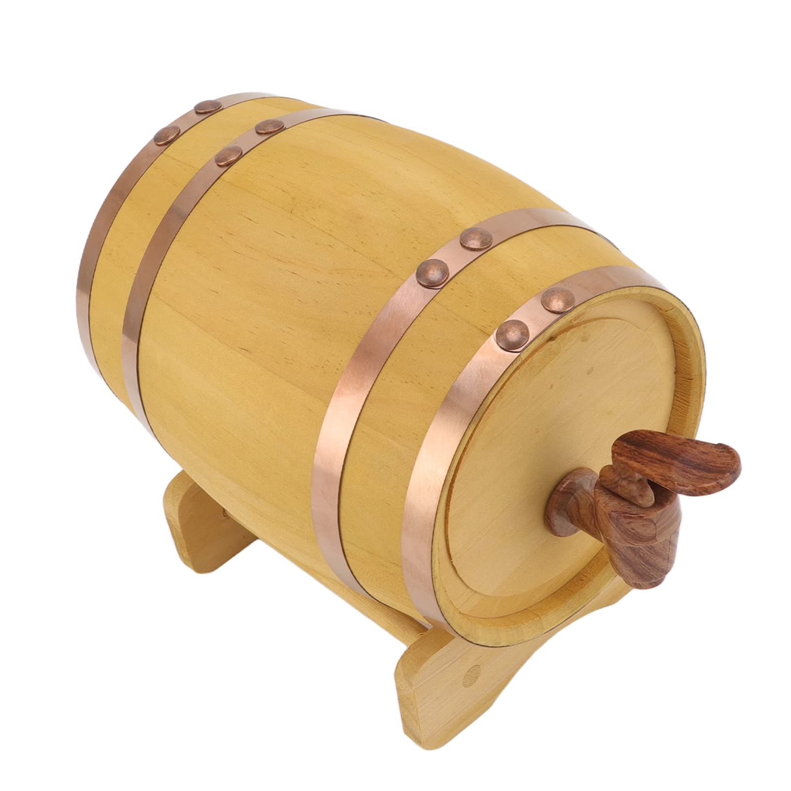 Pine Wine Barrel, Dispenser 750ml Wooden Barrel Keg White Oak Aging Barrel Intage Wine Barrel for Storing Whiskey Wine Spirits Beer Liquor