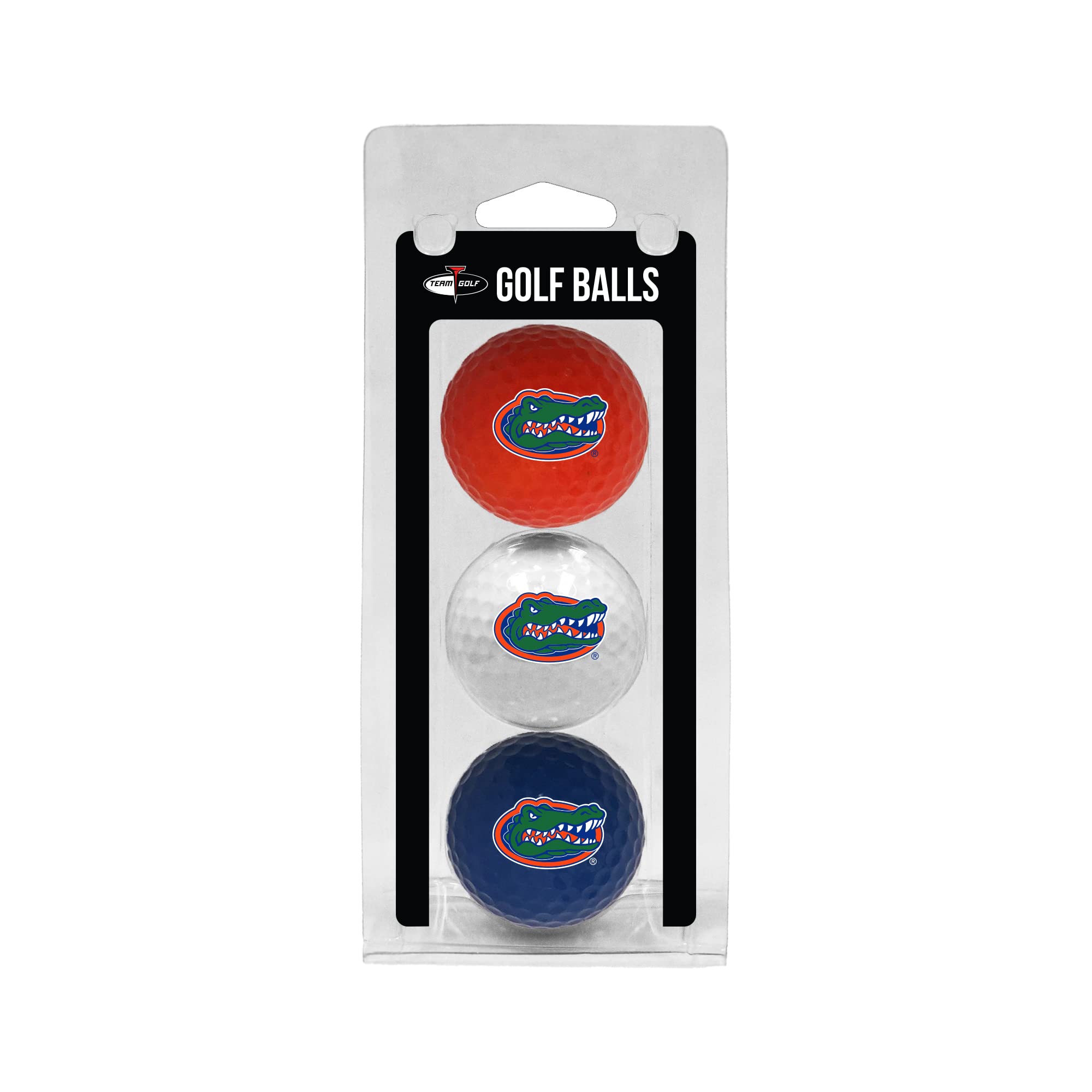 Team Golf NCAA Florida Gators Regulation Size Golf Balls, 3 Pack, Full Color Durable Team Imprint