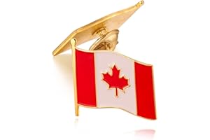 5/10/50/100Pack Waving Canada Canadian Country Flag Lapel Pin Enamel Made of Metal Souvenir Hat Men Women Patriotic Maple lea