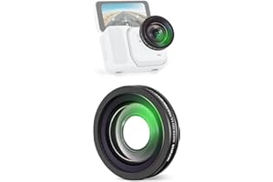 NEEWER Wide Angle Lens Compatible with Insta360 GO Ultra, 185° FOV Multicoated HD Optical Glass 2 Elements 2 Groups Screw On 