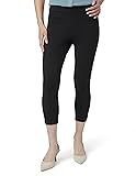 HUE Women's Wide Waistband Blackout Cotton Capri