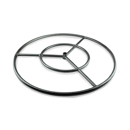Round Fire Pit Burner Ring By Fire Pit Essentials Metal 24 Inch