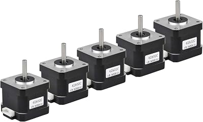 Nema 17 Stepper Motor 5PCS 1.5A 42Ncm 4-Wire 30cm Cable 3D Printer