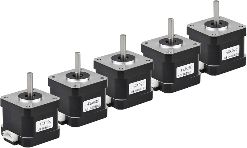 Nema 17 Stepper Motor 5PCS 1.5A 42Ncm 4-Wire 30cm Cable 3D Printer