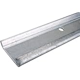 Knape &amp; Vogt FAST-MOUNT Shelf Hang-Trak, 40 in, John Sterling Collection, Galvanized, Compatible with KV Brackets Only, 0111-40, Silver
