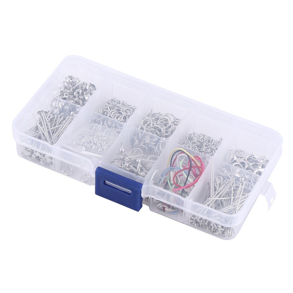 Handmade DIY Accessories Material Bag Beaded Jewelry Accessories Nickel Color Single Set, Handmade Materials
