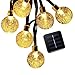 Mieres, Starry String Crystal Ball Covers, Waterproof Security Atmosphere Solar Light for Christmas, Holiday, Homes Ambiance, 30 LED, Warm White