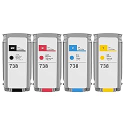 738 738xl Ink Cartridges Compatible with HP 738 Ink
