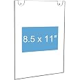 NIUBEE 20 Pack Acrylic Sign Holders - 8.5x11 Inch Clear Wall Mount Frames, Vertical - View #4