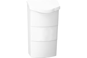 Small Plastic Mailbox for Outside Porch, Easy to Install Wall Mount, Lightweight, Heavy Duty, Rustproof, Maintenance-Free Ver