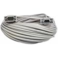 YCS basics 100 Foot DB9 9 Pin Serial / RS232 Male/Female Extension Cable