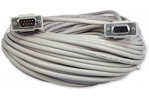 YCS Basics 100 Foot DB9 9 Pin Serial / RS232 Male/Female Extension Cable