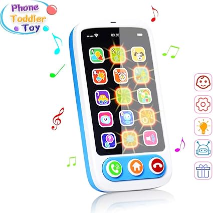 Amazon Com Baby Phone Toy For 1 2 3 Year Old With Light Music
