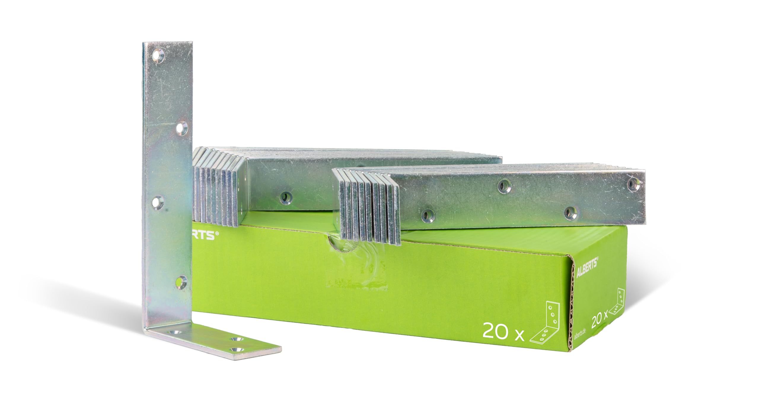 Beam-Angle Bracket Assymetrical 100 x 200 x 40 mm / 20 STK. Oberflaeche: galvanisch Gelb verzinkt