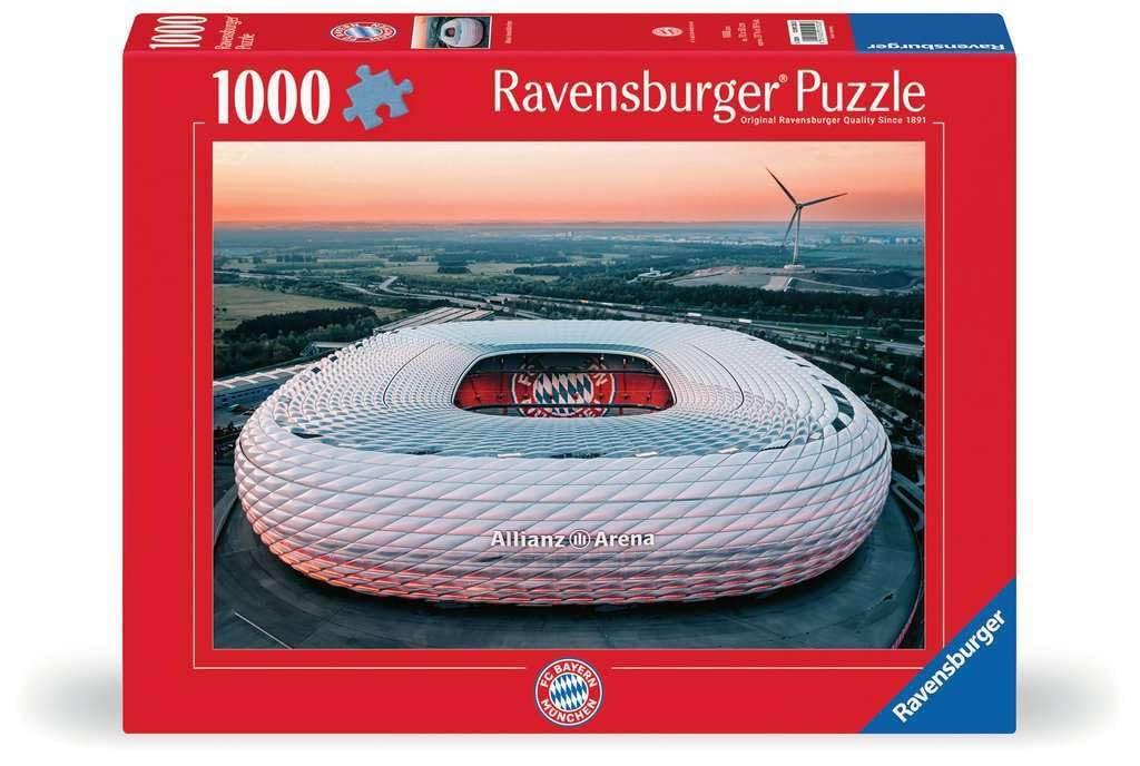 Ravensburger Puzzle 12001252 - Allianz Arena München - 1000 Teile Puzzle für Erwachsene und Kinder ab 14 Jahren, Fußball Puzzle, Fußball Geschenke