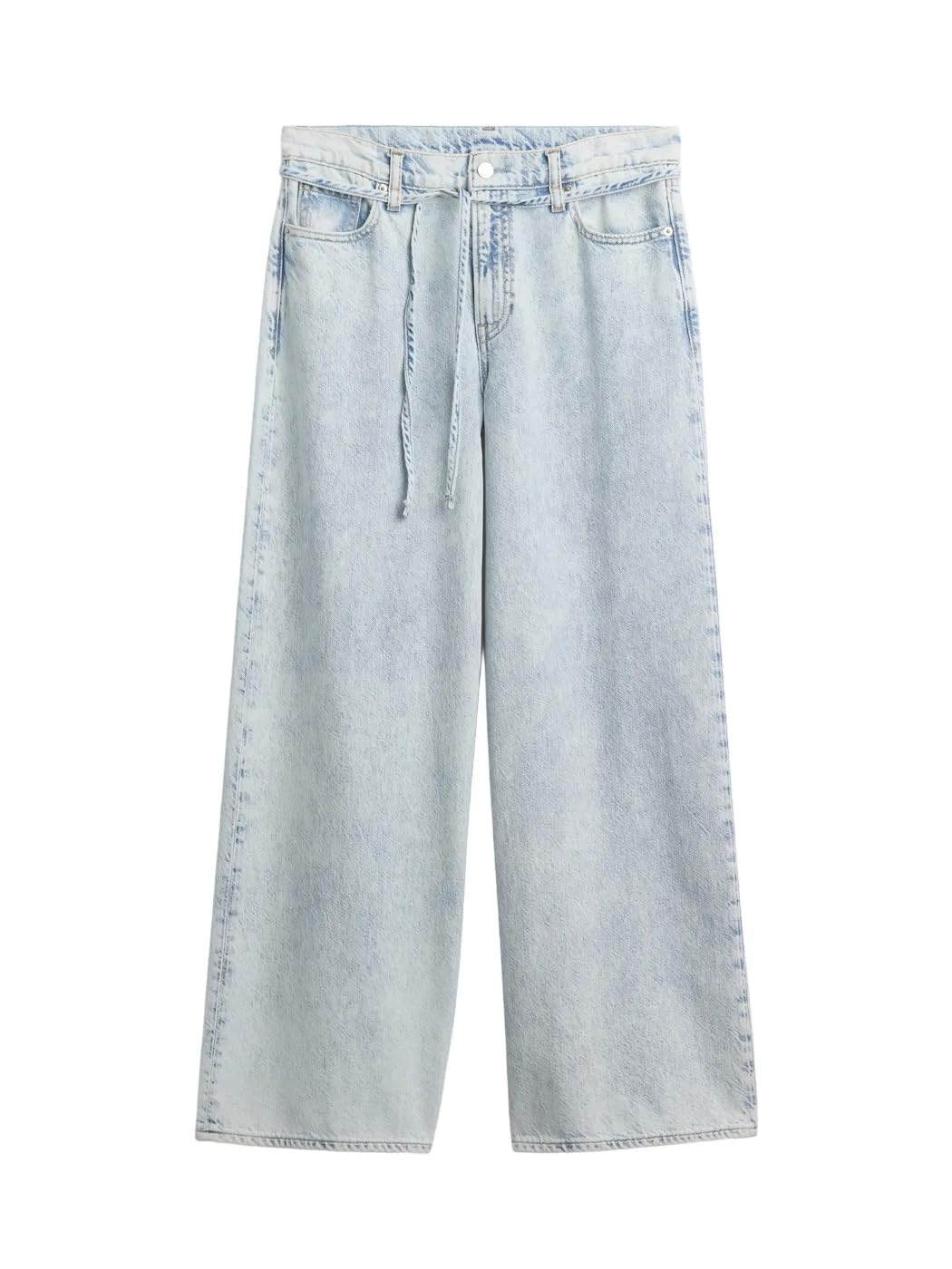 GAP Womens Mid Rise Baggy Denim Light Indigo 26