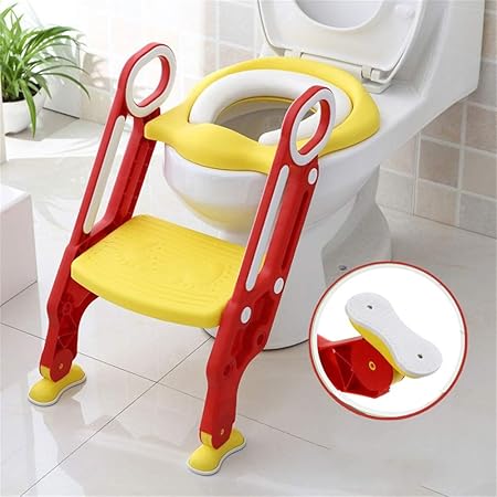 Sinbide Toilettentensitz kinder|Toiletten-Trainingssitz| WC-Trainer|Töpfchen-Sitz mit Doppelseitige Armlehnen für Kinder von 