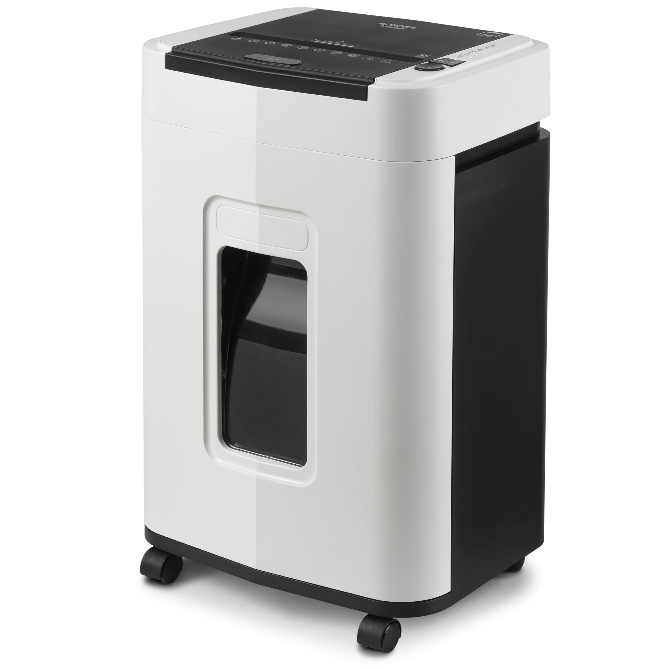 Aurora High Security 150-Sheet Auto Feed Micro-Cut Paper and Credit Card Shredder with 6.3 Gallon Pullout Basket / 60 Minutes/Security Level P-4 Image