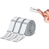 NIIMBOT D110 Label Maker Tape Adhesive Clear Label Paper 0.55" X 1.18" (14 X 30mm) 210 Labels/Roll, Compatible for NIIMBOT D11 D110 Label Printer, Thermal Paper Black on Transparent, 3-Roll