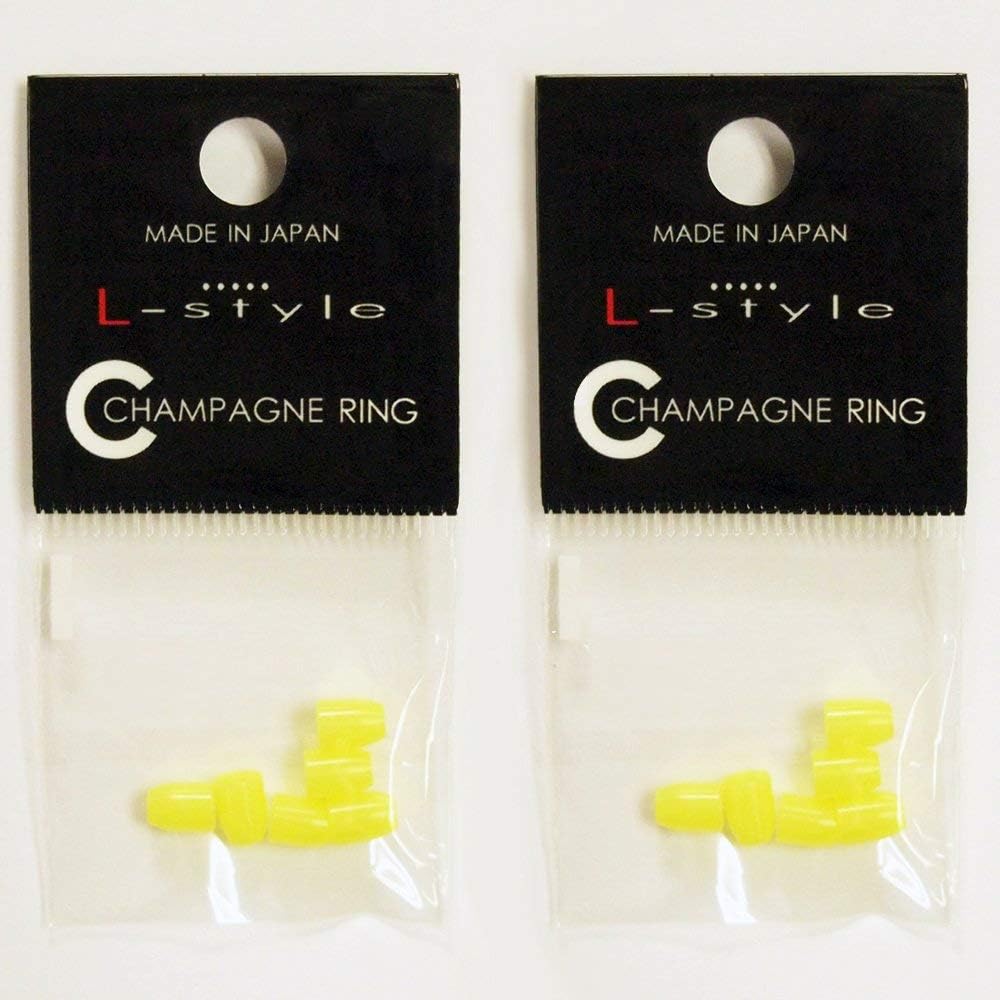 L-Style Dart Flight Accessory: Champagne Ring/Cap/Cup Inserts for PRO Dart Flights