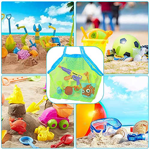 REEMTOO Large Mesh Beach Bag, Beach Toy Bag, Mesh Bag for Beach Toys