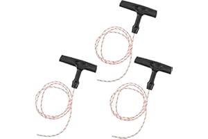 Oudain 3 Pcs Garage Door Emergency Release Pull Cord with Handle 1 Meter Starter Rope and Grip Attic Ladder Pull Cord for Garage Opening