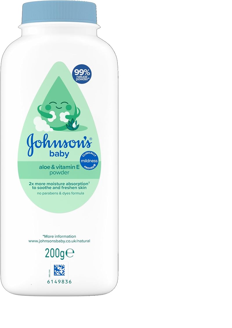 Johnson's Baby Protective Cornstarch Powder with Aloe Extract 9 oz