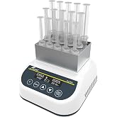 LAB FISH GDB100 PRP Gel Heating Machine, 5x2.5/5/10ml Syringes | Digital dry bath with timer, adjustable temp for PRP/PPP plasma gel, heating block for syringe incubation &amp; activation