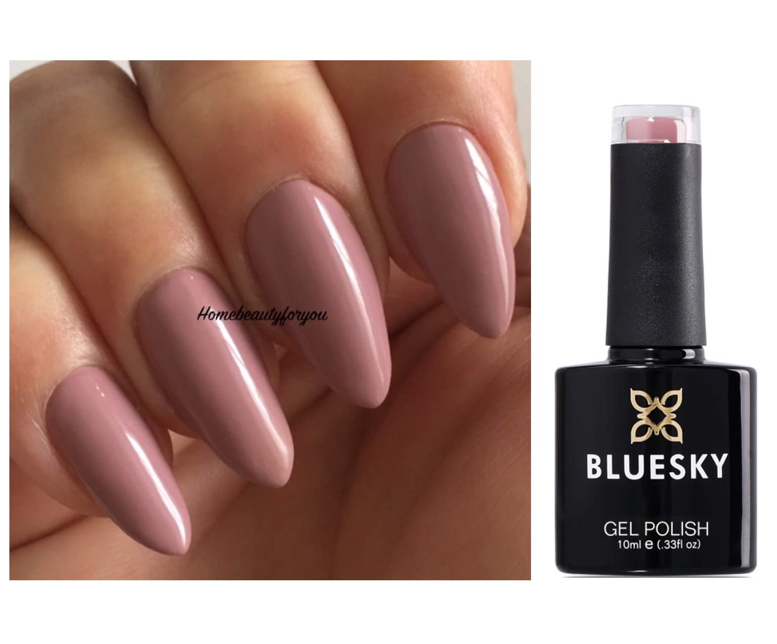 Bluesky Nail Gel Polish FAWN Deep Fawn, Soft Mauve Dence Range DC72 UV LED Soak Off 10ml