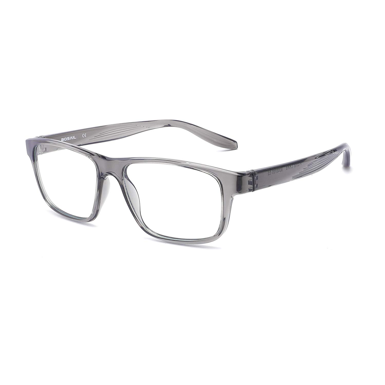 BOSAIL Blue Light Blocking Glasses TR90 Lightweight Square Frame,Anti Glare UV Eyestrain, Fashion Computer Eyeglasses for Men Women