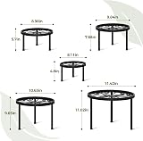 Bamworld 5-Pack Metal Plant Stands Indoor Outdoor Heavy Duty Anti-Rust Iron view 3