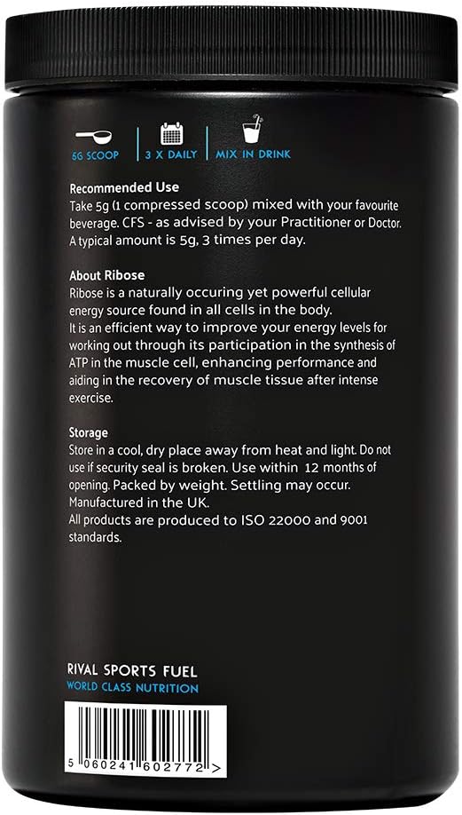 D-RIBOSE Powder 100% Pure 1kg Tub Great for ATP Energy Levels and CFS Non GMO, 1 kg (Pack of 1) - Image 3