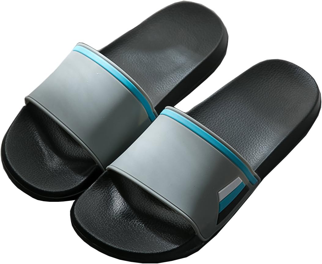 Seaoeey Men's Home Non-Slip Slippers Summer Bathroom Slippers Indoor Sandals