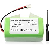 RVBAT850 RVBAT85005 Battery Replacement for Shark Matrix Robot Vacuum RV761 | RV761R01US RV9123S1US RV2000 RV2001WD RV2001DRUS RV2001WRUS AV2310 RV2320S RV2360AE UR2350AE RV2310 RV2310CDUS UR2360EEUS S87