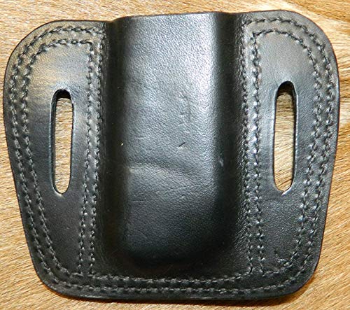 Leather - Magazine Ammunition Pouch, Fits 40/10mm EAA Witness mag /or 45acp S&W M&P mags - Thumbnail 2