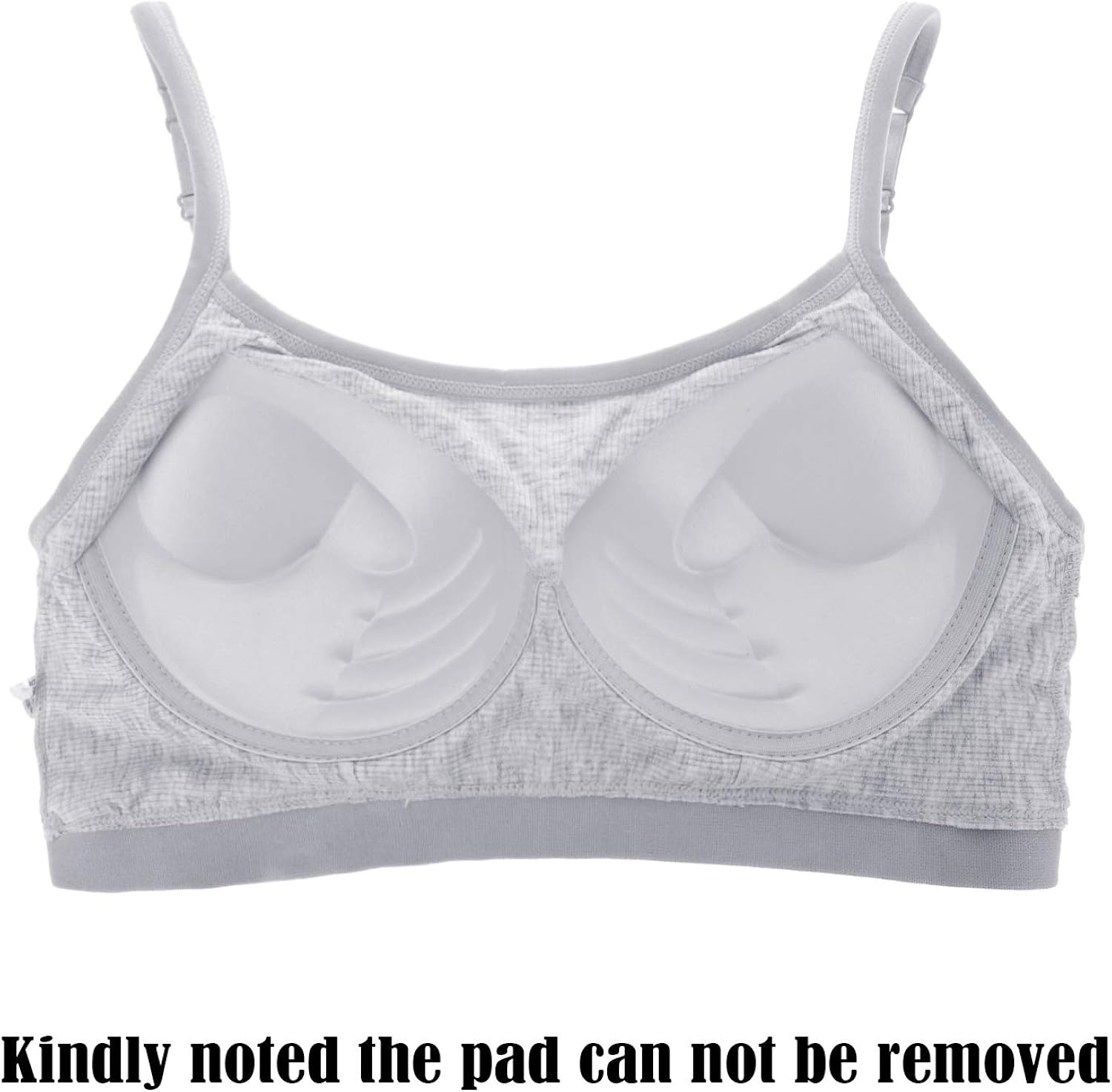 3 Pieces Mini Camisole Bra Wireless Padded Bra Tank Top Bra Seamless Sports Bra with Straps for Women Girls at  Women’s Clothing store