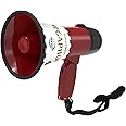 Flydot Megaphone with Speaker Microphone Siren and 240-Second Recording Bulhorn Includes Volume Control for Outdoor Events and Crowd Management