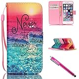 iPhone 6S Case, iPhone 6 Wallet Case, Firefish [Kickstand] PU Leather Flip Purse Case Slim Bumper Cover with Lanyard Magnetic Skin for Apple iPhone 6/6S 4.7