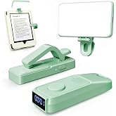 (Fit All Cases) Page Turner for Kindle,Portable Selfie Light,Reading Timer Tracker,Book Light for Kindle,iPad,iOS Android. Clicker for Kindle for Camera Video Recording and Selfie Shutter(K3-Green)